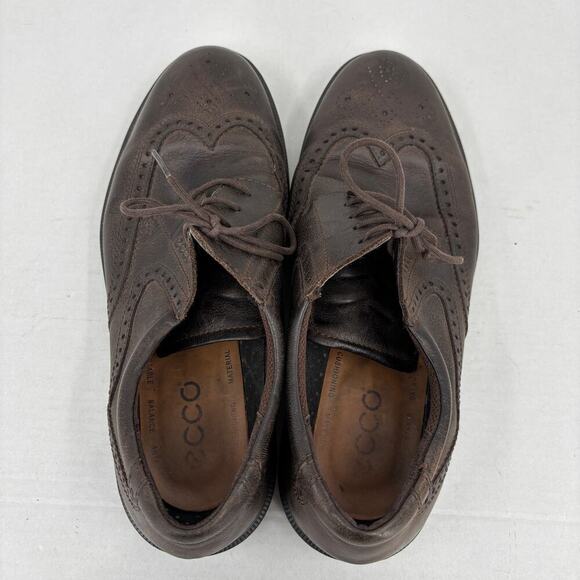 ECCO Oxford Shoe Mens Size EU 46 Brown Leather Wingtip Lace Up Comfort Casual main image 10
